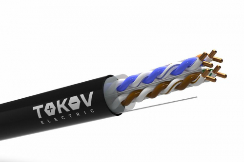 Кабель витая пара U/UTP 4х2х23AWG(0.57мм) кат.6 PE outdoor Fluke tested 305м (м) PRO TOKOV ELECTRIC TKP-C05-U-42-6-305-OD Кабель витая пара U/UTP 4х2х23AWG(0.57мм) кат.6 PE outdoor Fluke tested 305м (м) PRO TOKOV ELECTRIC TKP-C05-U-42-6-305-OD