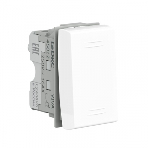 Переключатель перекрестный 1-кл. 1мод. Viva 16А IP20 бел. DKC 45012 фото 2
