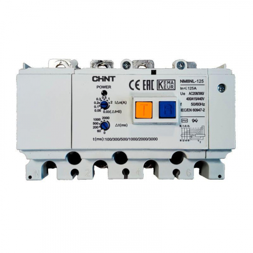 Модуль дифференциального тока NM8NL-125 4P RCD1 CHINT 449980