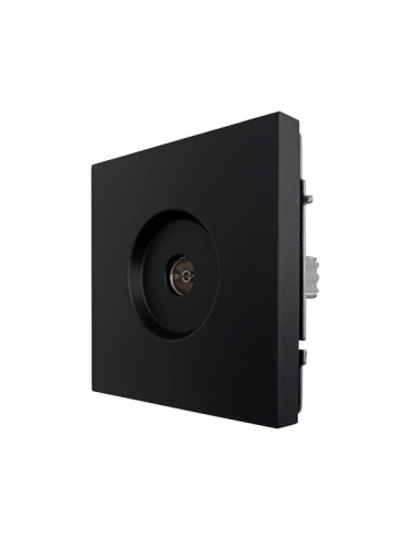 Розетка ТВ проходная СП ZIMA IP20 черн. бархат LEZARD 704-4288-129 фото 5