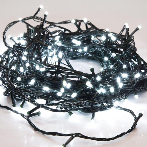 Гирлянда светодиодная "Твинкл Лайт" 6м 40LED бел. 5.1Вт 220-240В IP20 с контроллером 8 режимов провод ПВХ темн. зел. Neon-Night 303-025 фото 8