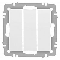 Выключатель 3-кл. СП Accent 6-106-01М 10А IP20 250В AL/CU бел. матов. Intro Б0063532
