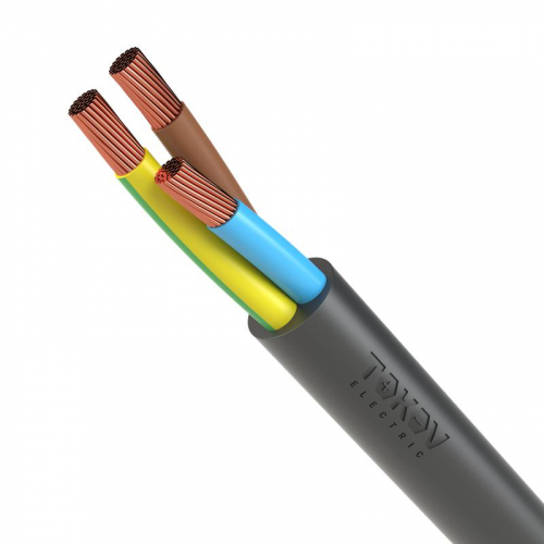 Провод TOKOV ELECTRIC ПВС 3х2.5(2х2.5+1х2.5) 380В Ч (уп.100м) 1945524 Провод TOKOV ELECTRIC ПВС 3х2.5(2х2.5+1х2.5) 380В Ч (уп.100м) 1945524