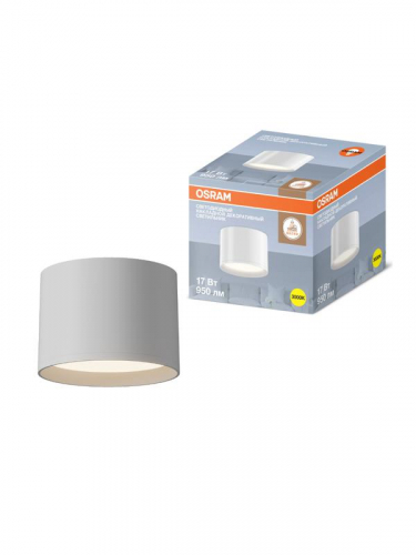 Светильник светодиодный SURFSP DL 17Вт 3000К тепл. бел. 950лм накладной бел. OSRAM 4607194231126 фото 2 Светильник светодиодный SURFSP DL 17Вт 3000К тепл. бел. 950лм накладной бел. OSRAM 4607194231126 фото 2
