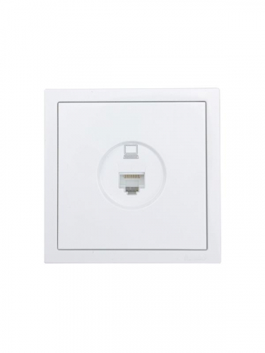 Розетка компьютерная 1-м СП ZIMA IP20 кат.5 механизм бел. LEZARD 704-0288-139