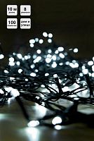 Гирлянда "Нить" LD100C-GW 100LED бел. 10м 8 режимов IP44 SHLights 4690601052902