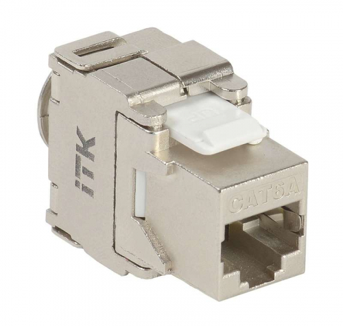 Модуль Keystone Jack кат. 6A FTP IDC Dual верт. заделка ITK CS1-1C6AF-D2 Модуль Keystone Jack кат. 6A FTP IDC Dual верт. заделка ITK CS1-1C6AF-D2