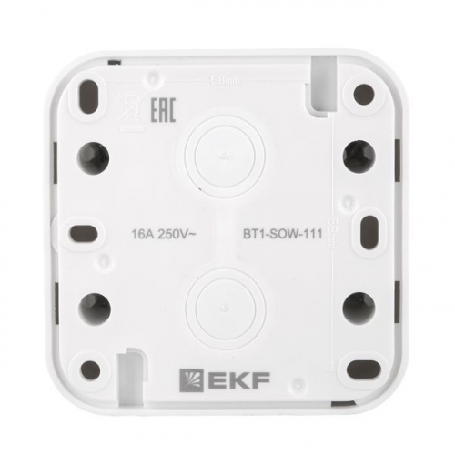 Розетка 1-м ОП Бронто 16А IP55 винтов. клеммы бел. EKF BT1-SOW-111 фото 4 Розетка 1-м ОП Бронто 16А IP55 винтов. клеммы бел. EKF BT1-SOW-111 фото 4
