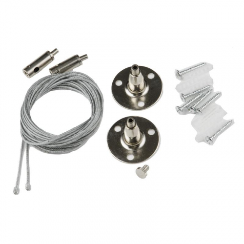 Набор для подвесного монтажа UFB-Q122 H28 SILVER SET02 (2шт 1ф шинопроводов типа G) Volpe UL-00006442 Набор для подвесного монтажа UFB-Q122 H28 SILVER SET02 (2шт 1ф шинопроводов типа G) Volpe UL-00006442