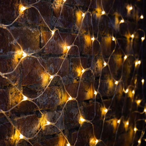 Гирлянда светодиодная "Сеть" 2х1.5м 288LED тепл. бел. 24Вт 230В IP65 свечение с динамикой провод ПВХ прозр. Neon-Night 215-046 фото 2 Гирлянда светодиодная "Сеть" 2х1.5м 288LED тепл. бел. 24Вт 230В IP65 свечение с динамикой провод ПВХ прозр. Neon-Night 215-046 фото 2