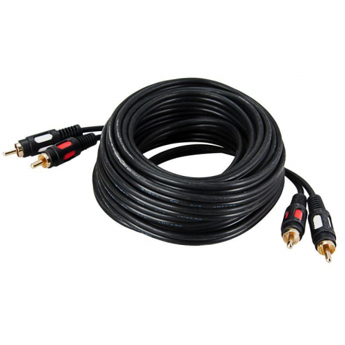 Шнур 2RCA Plug - 2RCA Plug 10м (GOLD) Rexant 17-0148 фото 2
