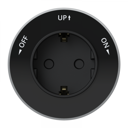Розетка MultiTrack 16А 250В 2P+E кругл. антрацит SE MTK13001B