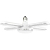 Лампа светодиодная GREEN LINE ФИТО-65W-PL-E27-GR 65Вт прозрачная 2200К роз. свечения E27 220-240В для растений 5-ти лепестковая Эра Б0069714