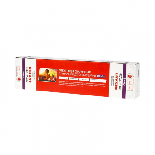 Электрод 350мм ОК-46 3мм (уп.5кг) Rexant 11-0970 фото 2