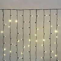 Гирлянда светодиодная "Светодиодный Дождь" 2х1.5м 360LED тепл. бел. 23Вт 230В IP65 постоян. свечение провод черн. (нужен шнур питания 303-500) Neon-Night 235-126