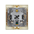 Розетка 2-м СП Etika 16А IP31 250В 2х2P+E с заземл. защ. шторки немецк. стандарт безвинт. клеммы сл. кость IEK 672333