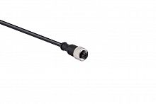 Кабель соединительный 2м с гнездом M12х4 ПВХ IP68 EMAS SKM12P4YXV2
