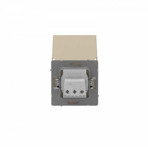 Розетка силовая KANT IP44 2P+E защ. шторки с крышкой ванильн. марципан DKC 7015013 фото 8