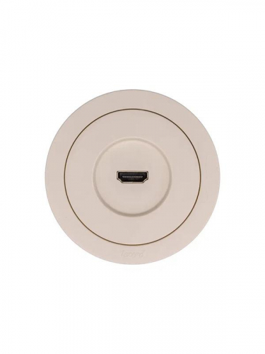 Розетка HDMI 1-м СП OSEN механизм сл. кость LEZARD 743-9088-203 фото 4