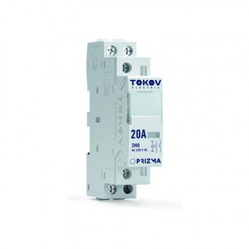 Контактор модульный 18мм 20А 230В АС 2НО PRIZMA TOKOV ELECTRIC TKE-PZ-MC-1-20-230-20