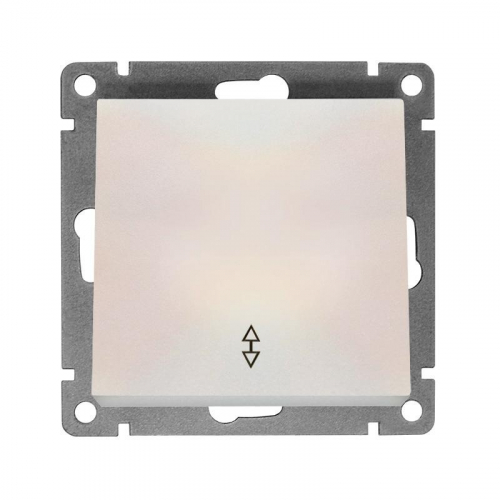 Переключатель проходной 1-кл. СП Афина 10А IP20 механизм жемчуж. Universal A0025-OBr Переключатель проходной 1-кл. СП Афина 10А IP20 механизм жемчуж. Universal A0025-OBr