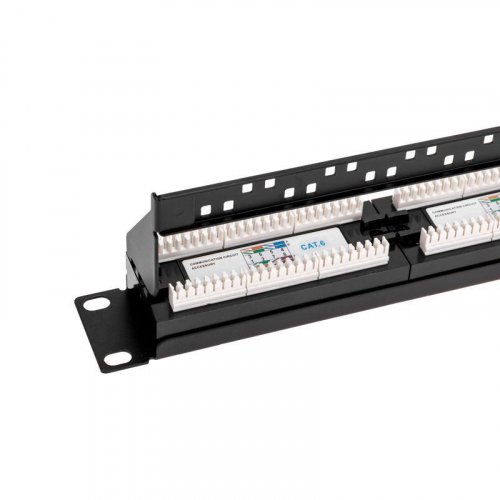 Панель коммутационная с кабельным органайзером 19дюйм 1U 24 порта UTP RJ-45 CAT 6 PRO Rexant 02-0231 фото 5