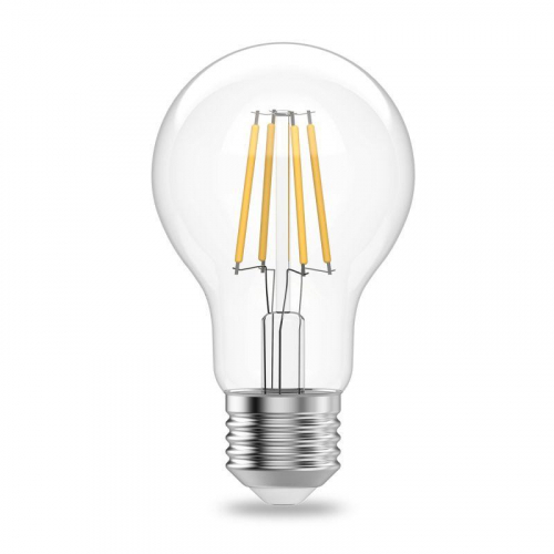 Лампа светодиодная филаментная Filament Elementary А60 7Вт 2700К Е27 530лм GAUSS 22217 фото 6
