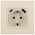 Розетка 1-м СП Elegance 14-4108-02 16А 250В 2P+E с USB type-A+C 5В-3А защ. шторки сл. кость Эра Б0067725