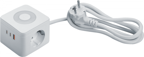 Удлинитель (куб) 2х1.4м с заземл. 16А IP20 95 685 NPE-USB06-02-140-ESC-3X1-PD20W 2хUSB-C + USB-A + ночник с выкл. бел. NAVIGATOR 95685 фото 3