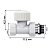Набор термостатический прямой Design 1/2дюйм М30х1.5 бел. Royal Thermo НС-1640376