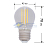 Лампа филаментная Шарик GL45 7.5Вт 600лм 2700К E27 диммируемая прозр. колба Rexant 604-127