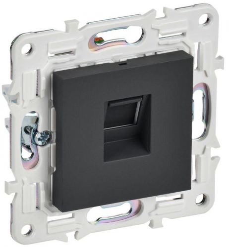 Розетка компьютерная RJ45 кат.5E SKANDY SK-K01G графит IEK SK-K10-1-K53 Розетка компьютерная RJ45 кат.5E SKANDY SK-K01G графит IEK SK-K10-1-K53