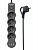 Удлинитель 4х5м с заземл. 10А IP20 USB type-Aх2 + type-C 2500Вт 220В ПВС 3х1 с выкл. черн. КОСМОС YKsm5m4g-Z-VU10А-B
