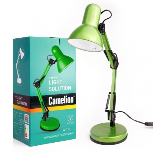 Светильник KD-313 C05 настол. 230В 60Вт E27 зел. Camelion 13642 фото 2 Светильник KD-313 C05 настол. 230В 60Вт E27 зел. Camelion 13642 фото 2