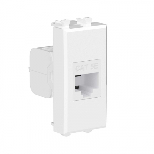 Розетка компьютерная 1мод. Avanti "Белое облако" RJ45 кат.5E без шторок модульная механизм DKC 4400661 фото 2 Розетка компьютерная 1мод. Avanti "Белое облако" RJ45 кат.5E без шторок модульная механизм DKC 4400661 фото 2