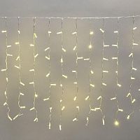 Гирлянда светодиодная "Светодиодный Дождь" 2х0.8м 160LED тепл. бел. 10Вт 230В IP65 провод прозр. (нужен шнур питания 303-500-1) Neon-Night 235-106