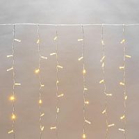 Гирлянда светодиодная "Светодиодный Дождь" 2х3м 448LED желт. 66Вт 230В IP65 постоян. свечение провод прозр. (нужен шнур питания 303-500-1) Neon-Night 235-151-6