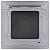 Рамка 1-м Inspiria IP44 с крышкой алюм. IEK 673922