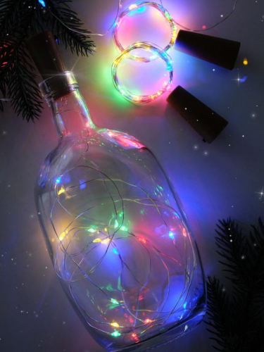 Гирлянда "Пробки" DC-G04-20MS2 20 RGB LED 3х(LR44/LR1154/AG13/G13) в компл. (уп.2шт) ФАZА 5059689 фото 3 Гирлянда "Пробки" DC-G04-20MS2 20 RGB LED 3х(LR44/LR1154/AG13/G13) в компл. (уп.2шт) ФАZА 5059689 фото 3