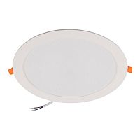 Светильник светодиодный PLED DL7 WH Downlight 24Вт 4000К IP54 220х26мм ДВО встраив. JazzWay 5042568