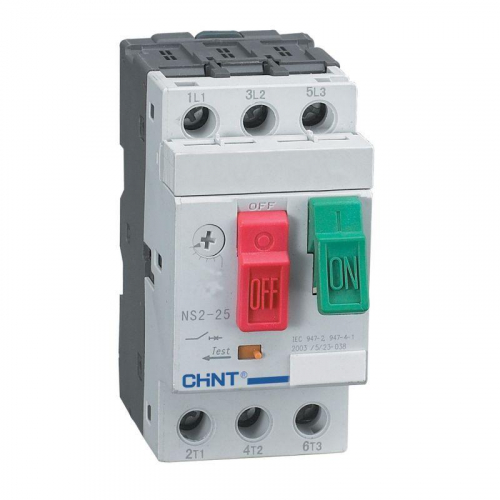 Выключатель автоматический для защиты двигателя 17-23А NS2-25 (R) CHINT 495084 Выключатель автоматический для защиты двигателя 17-23А NS2-25 (R) CHINT 495084