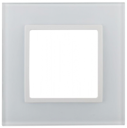 Рамка 1-м 14-5101-01 стекло Elegance бел.+бел. Эра Б0059166 Рамка 1-м 14-5101-01 стекло Elegance бел.+бел. Эра Б0059166