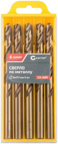 Сверло по металлу ЭКСПЕРТ/EXPERT 8х117мм (уп.5шт) Cutop 53-489 фото 3