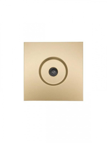 Розетка ТВ оконечная СП ZIMA IP20 зол. LEZARD 704-3688-130