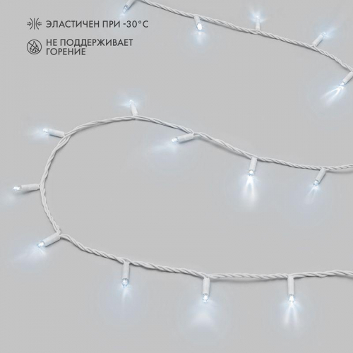 Гирлянда светодиодная "Нить" 10м 100LED бел. 10Вт 230В IP65 постоян. свечение провод ПВХ бел. (нужен шнур питания 303-500-1) Neon-Night 305-165 фото 2 Гирлянда светодиодная "Нить" 10м 100LED бел. 10Вт 230В IP65 постоян. свечение провод ПВХ бел. (нужен шнур питания 303-500-1) Neon-Night 305-165 фото 2