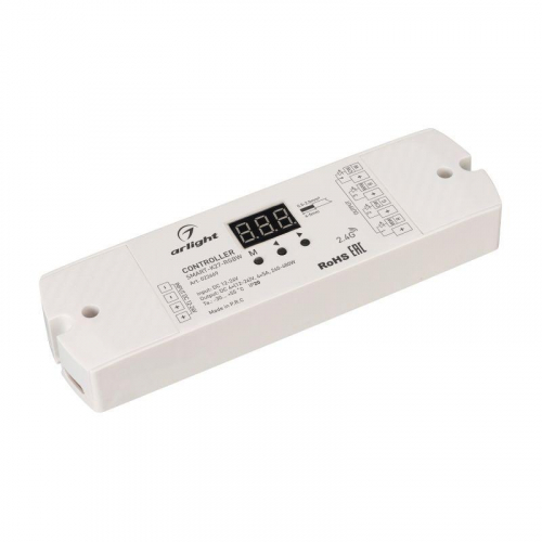 Контроллер SMART-K27-RGBW (12-24В 4х5А 2.4G) (IP20 пластик) Arlight 022669 Контроллер SMART-K27-RGBW (12-24В 4х5А 2.4G) (IP20 пластик) Arlight 022669