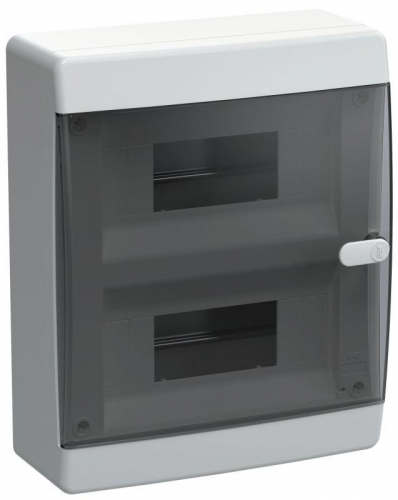 Корпус ЩРН-П-18 UNION Compact IP41 черн. прозр. дверь пластик. IEK UIC-KP12-N-18-41-K01