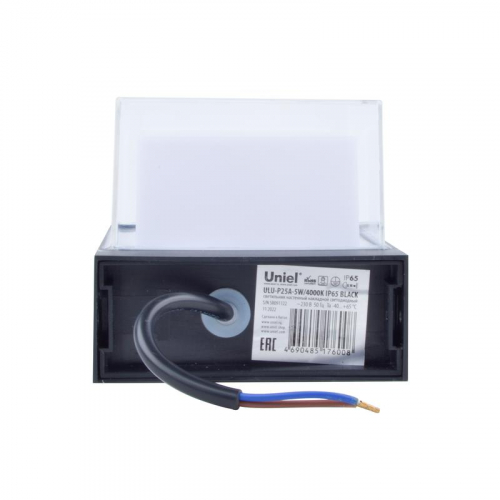 Светильник светодиодный ULU-P25A-5W/4000K IP65 BLACK 4000К уличный архитектурный накладной черн. Uniel UL-00010517 фото 2