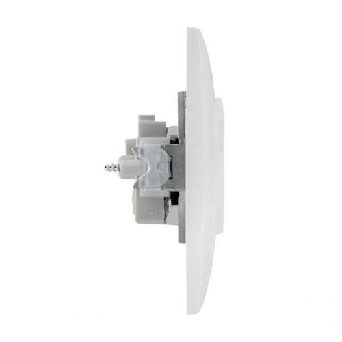 Розетка 1-м СП Валенсия 10А IP20 без заземл. защ. шторки бел. PROxima EKF EWR10-022-10 фото 4