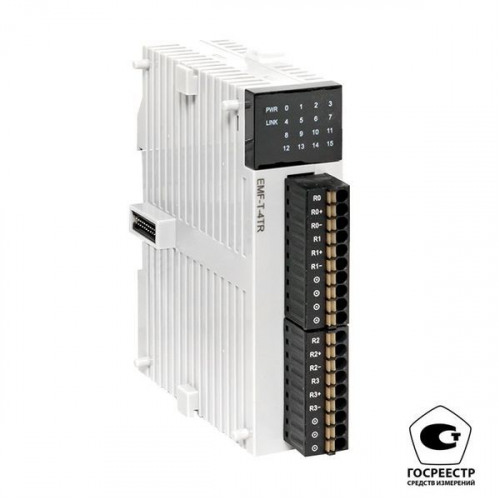 Модуль ввода термосопротивлений EMF 4 PRO-Logic (с поверкой) EKF EMF-T-4TR-V Модуль ввода термосопротивлений EMF 4 PRO-Logic (с поверкой) EKF EMF-T-4TR-V